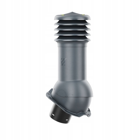 Vetrací krb HiVent trapézový plech profil T18 fi 150 mm antracit