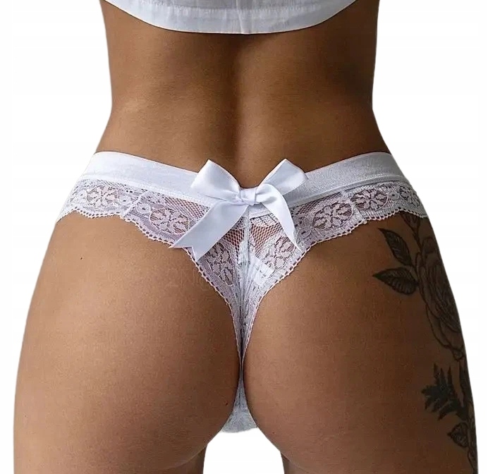 KORONKOWE MAJTKI DAMSKIE SEXY KORONKA STRINGI Cechy dodatkowe Koronka