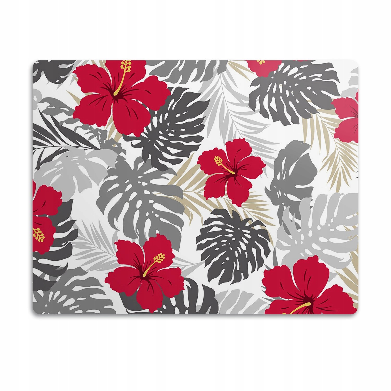 Levně Pro kočky psa je podložka pod misky Hibiskus 90x60 cm