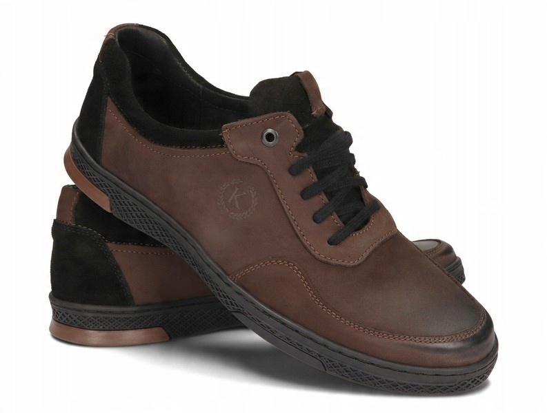 

Buty Męskie Skóra Casual Komodo 918 Brązowy 46