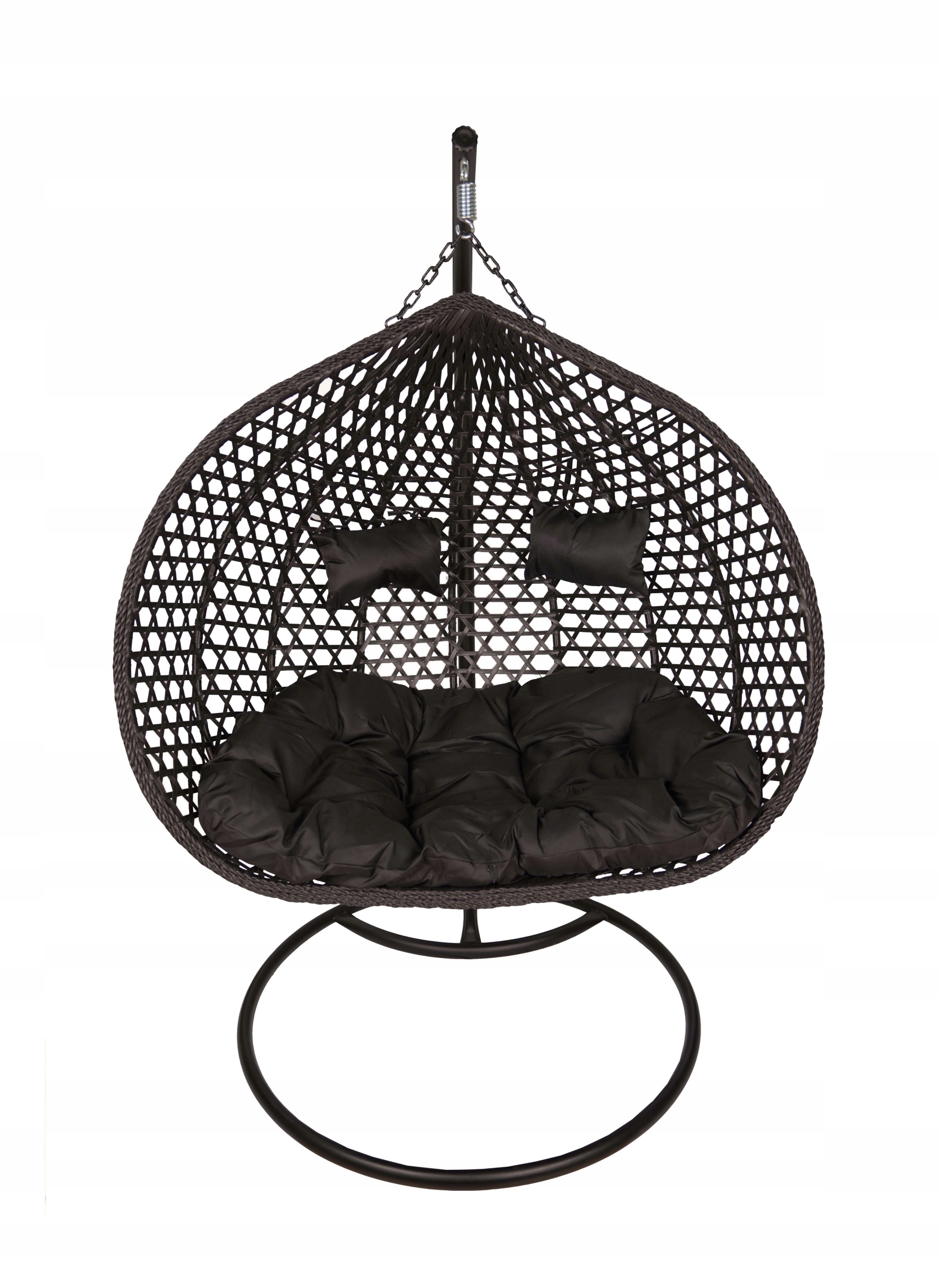 FOTEL WISZĄCY PODWÓJNY DWUOSOBOWY OGRODOWY CZARNY ARUBA Kod producenta ARUBA CZARNA