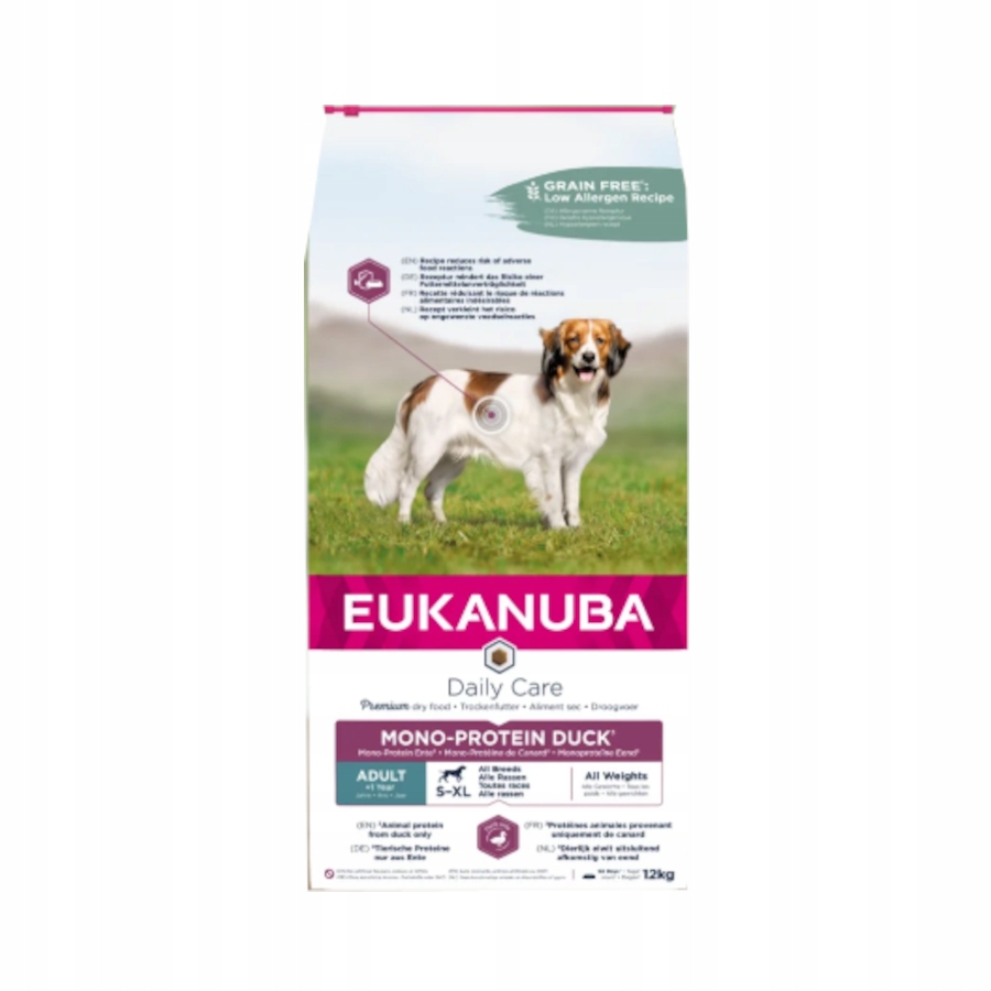 Suché krmivo pro psy Eukanuba Special Care Mono-Protein kachna 12kg