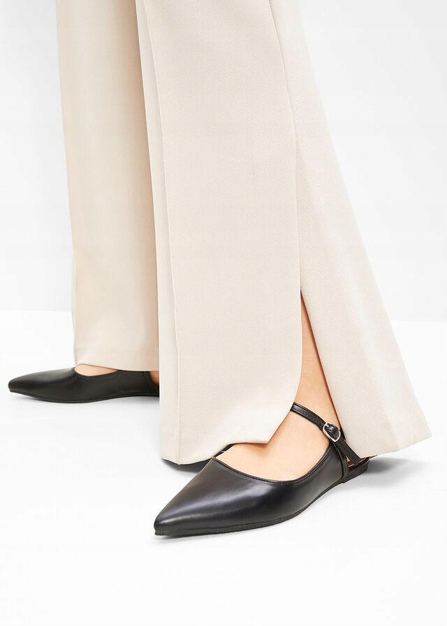 BP96 BALERINY Z ODKRYTYMI PIĘTAMI BONPRIX 42 Rozmiar 42