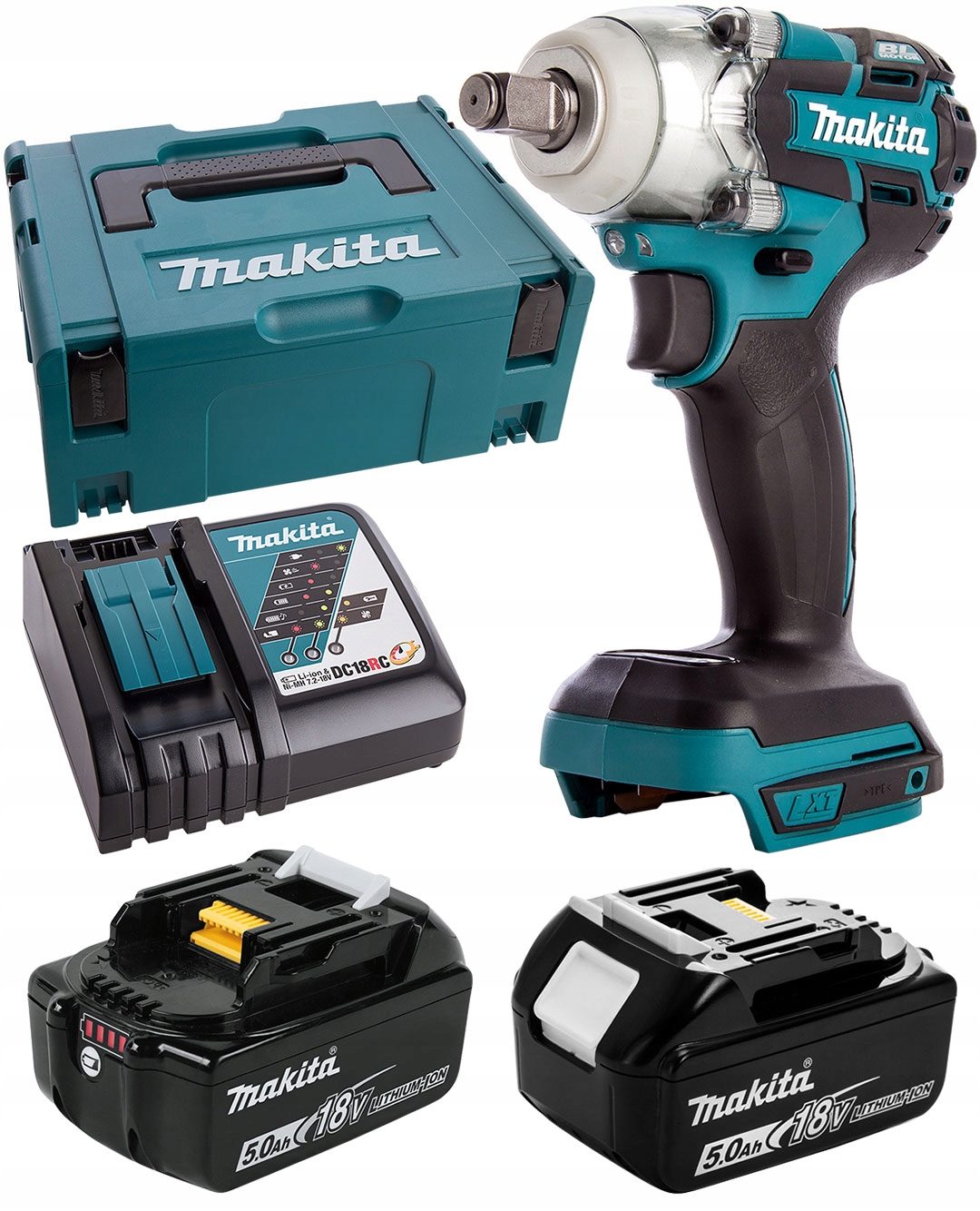 

Klucz udarowy 18V 2x5Ah 1/2 285Nm Makita DTW285RTJ
