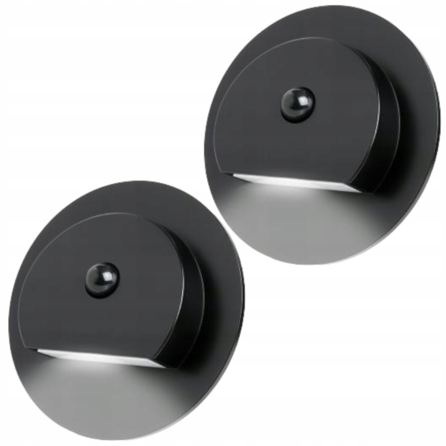 2X Led Schodišťová Lampa 230V Senzor Pohybu Soumraku Osvětlení Schodů