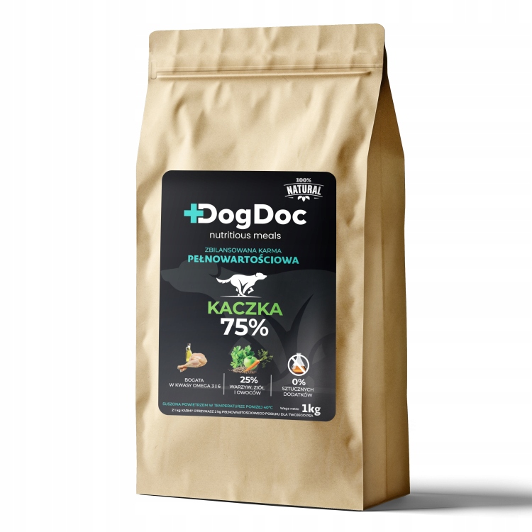 Levně Dog Doc Krmivo pro psy s kachní příchutí 1 kg Polo- Krmivo krmivo pro psy DogDoc