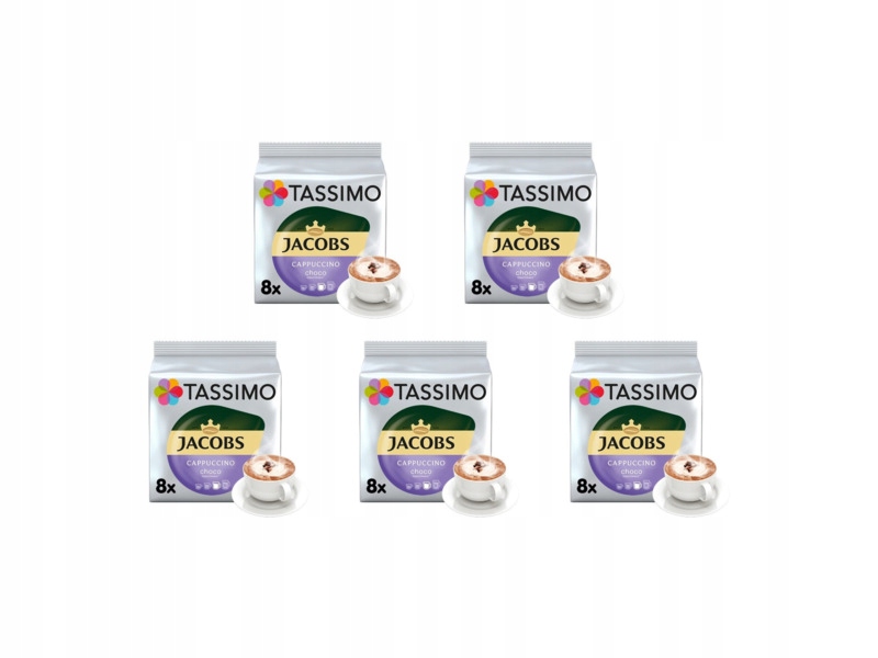 Kapsułki Tassimo Jacobs Cappuccino Choco do ekspresu Bosch 5 x 8 szt.