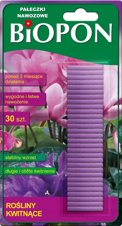

Pałeczki Nawozowe Rośliny Kwitnące-biopon 30SZT