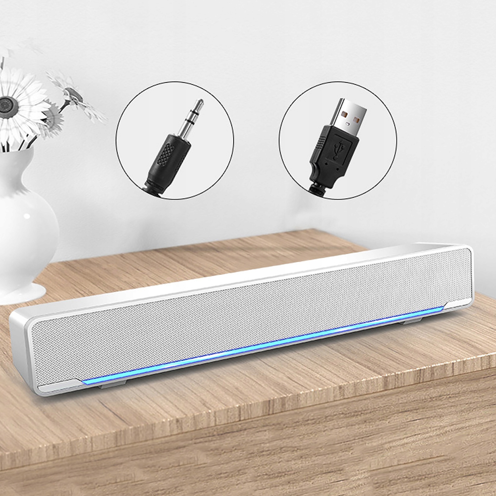 GŁOŚNIK BASS SURROUND SOUND BOX WEJŚCIE 3,5 MM System dźwięku 2.0