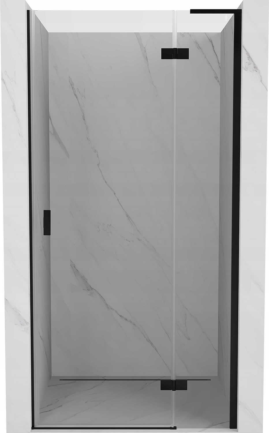 Mexen Mist-h L Drzwi Prysznicowe Uchylne Prawe 100 CM Transparent Czarne