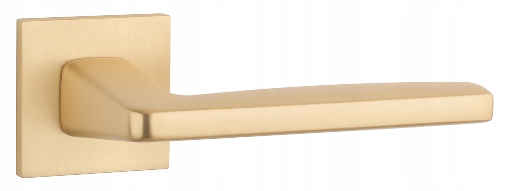 Kľučka rozeta štvorcová Erba Q Slim zlatá matná Aprile