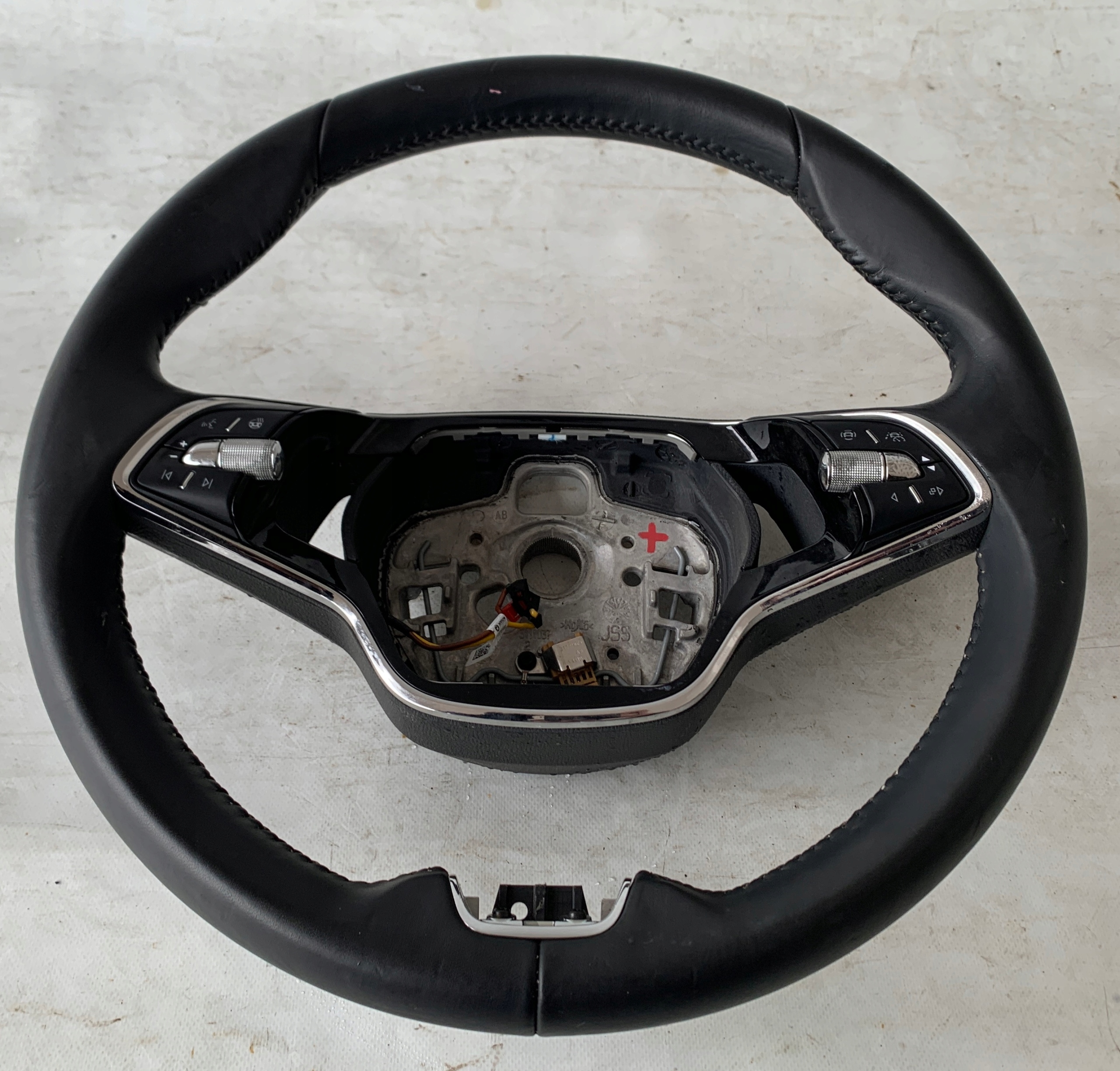 steering wheel, SKODA OCTAVIA IV GRZANA with shifting leather