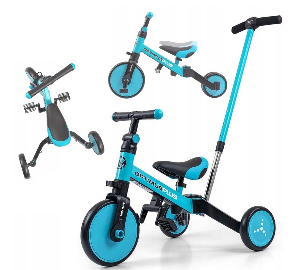 Milly Mally Rowerek 4W1 Optimus Plus Trójkołowy Biegowy