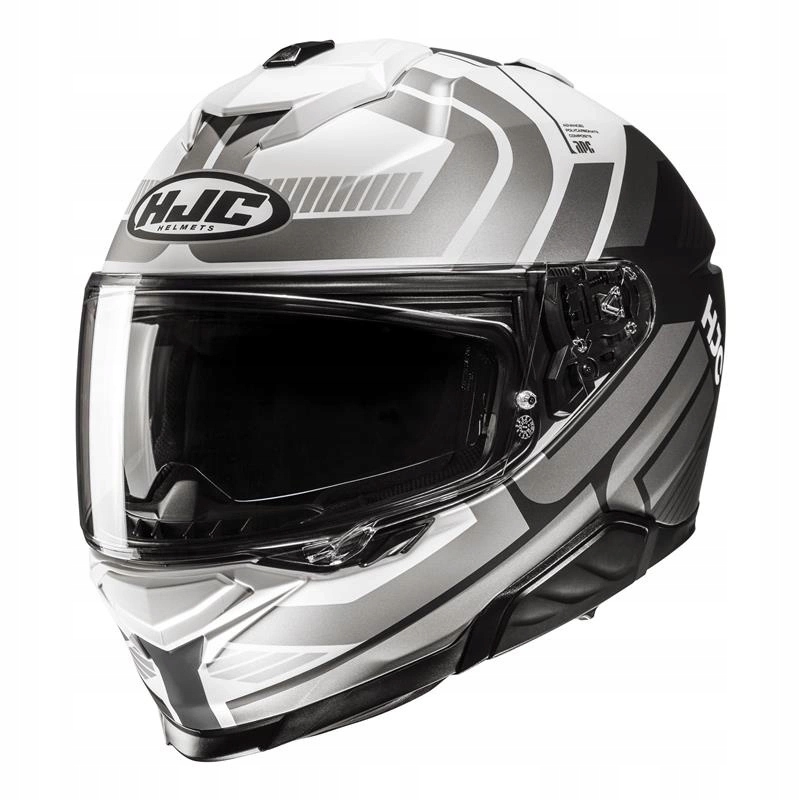Motocyklová prilba Hjc I71 Viz Grey/black sivá čierna pinlock Darčeky
