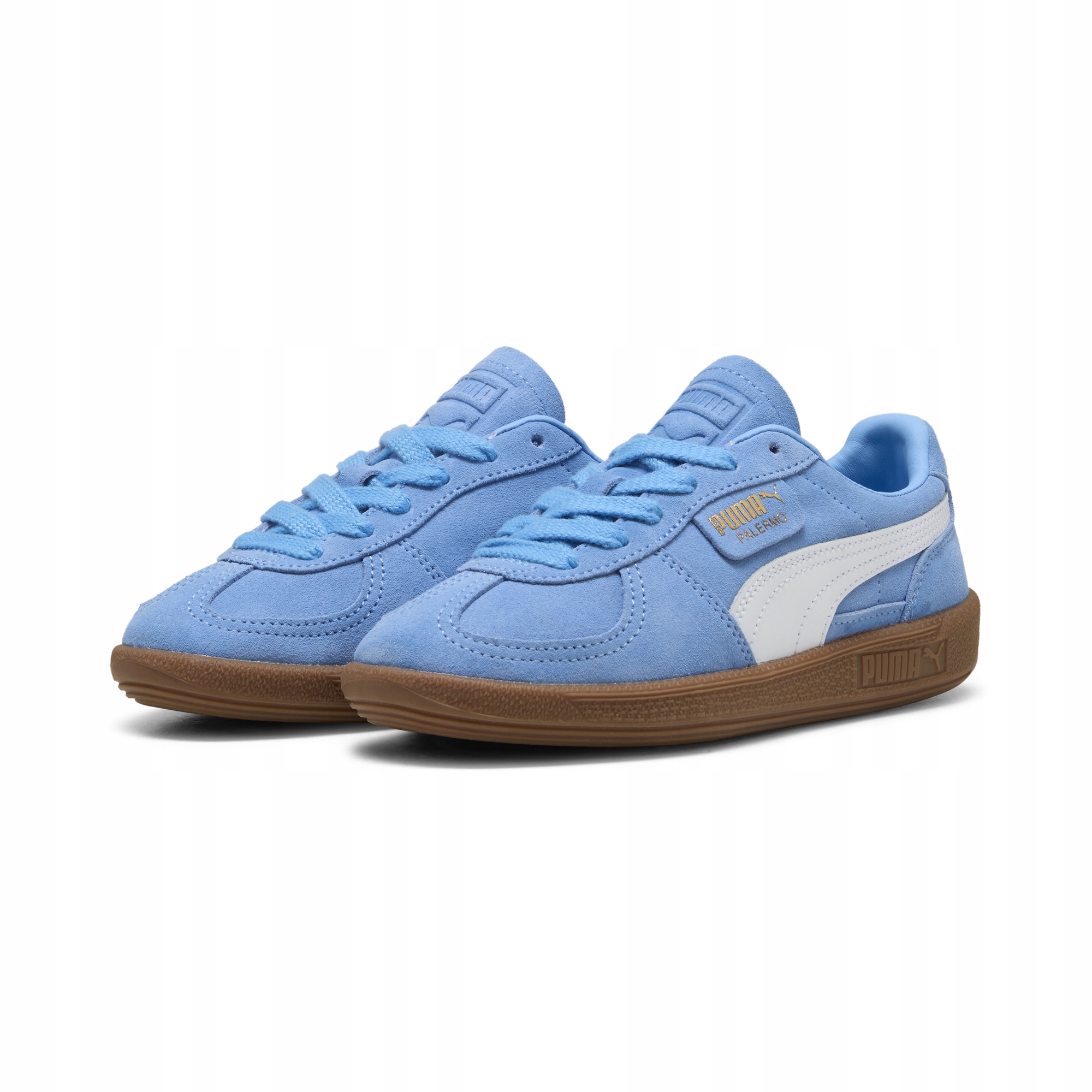 Buty damskie sportowe Puma Palermo Jr 39727128 skórzane niebieskie 37