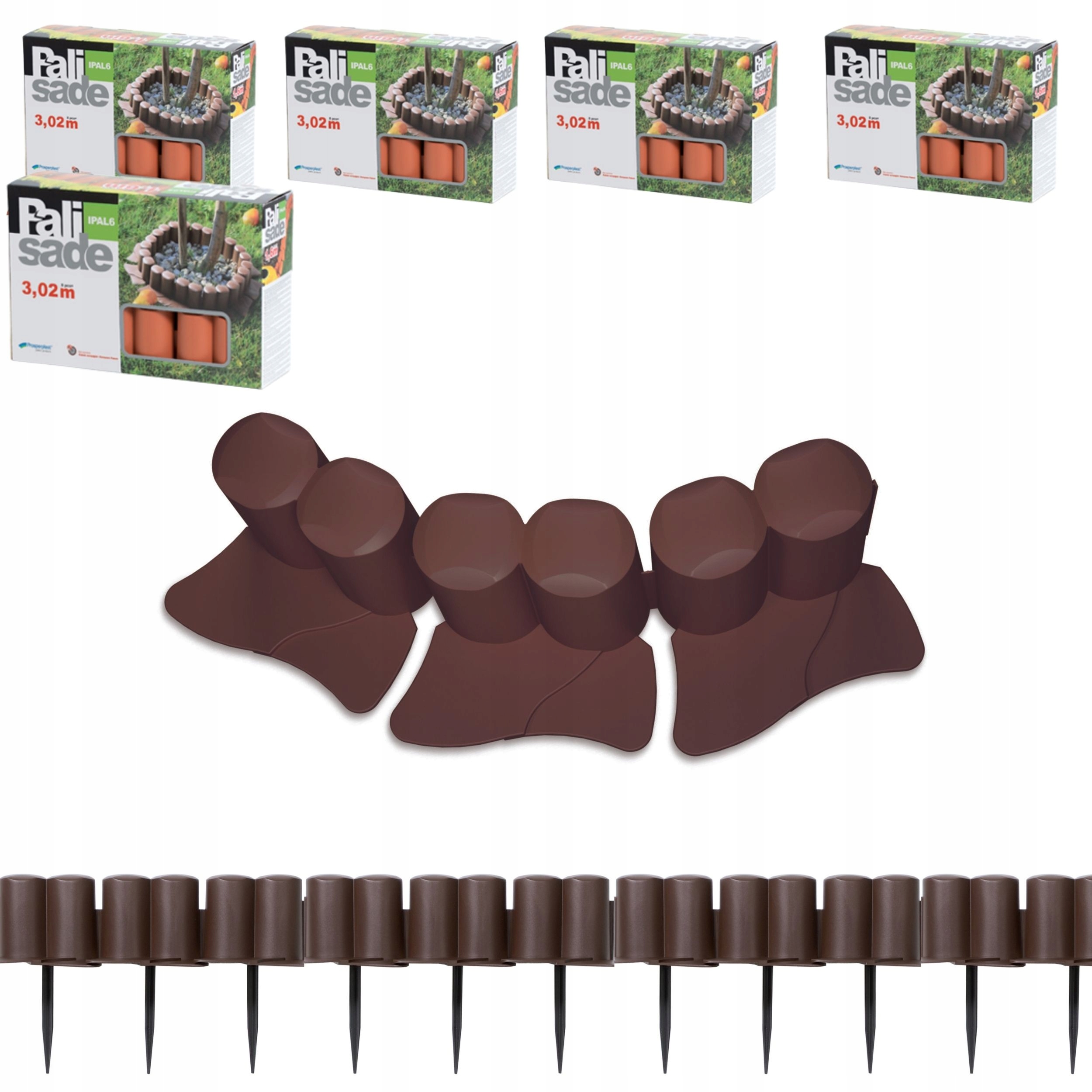 Záhradná palisáda s prírubou IPAL6 Plot 16 m