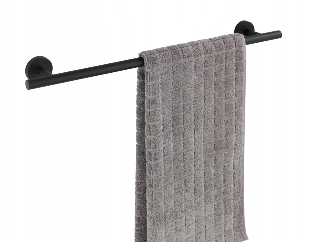 Věšák Na Ručníky Černý Mat Nástěnný Wenko 60 cm