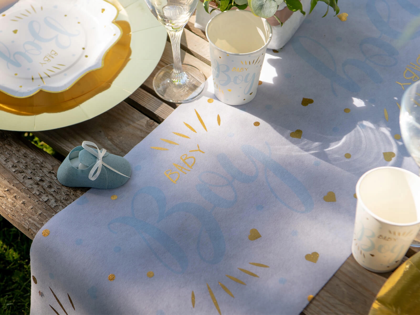 Dekoracja bieżnik Baby Boy 3m Baby Shower EAN (GTIN) 3660380071419