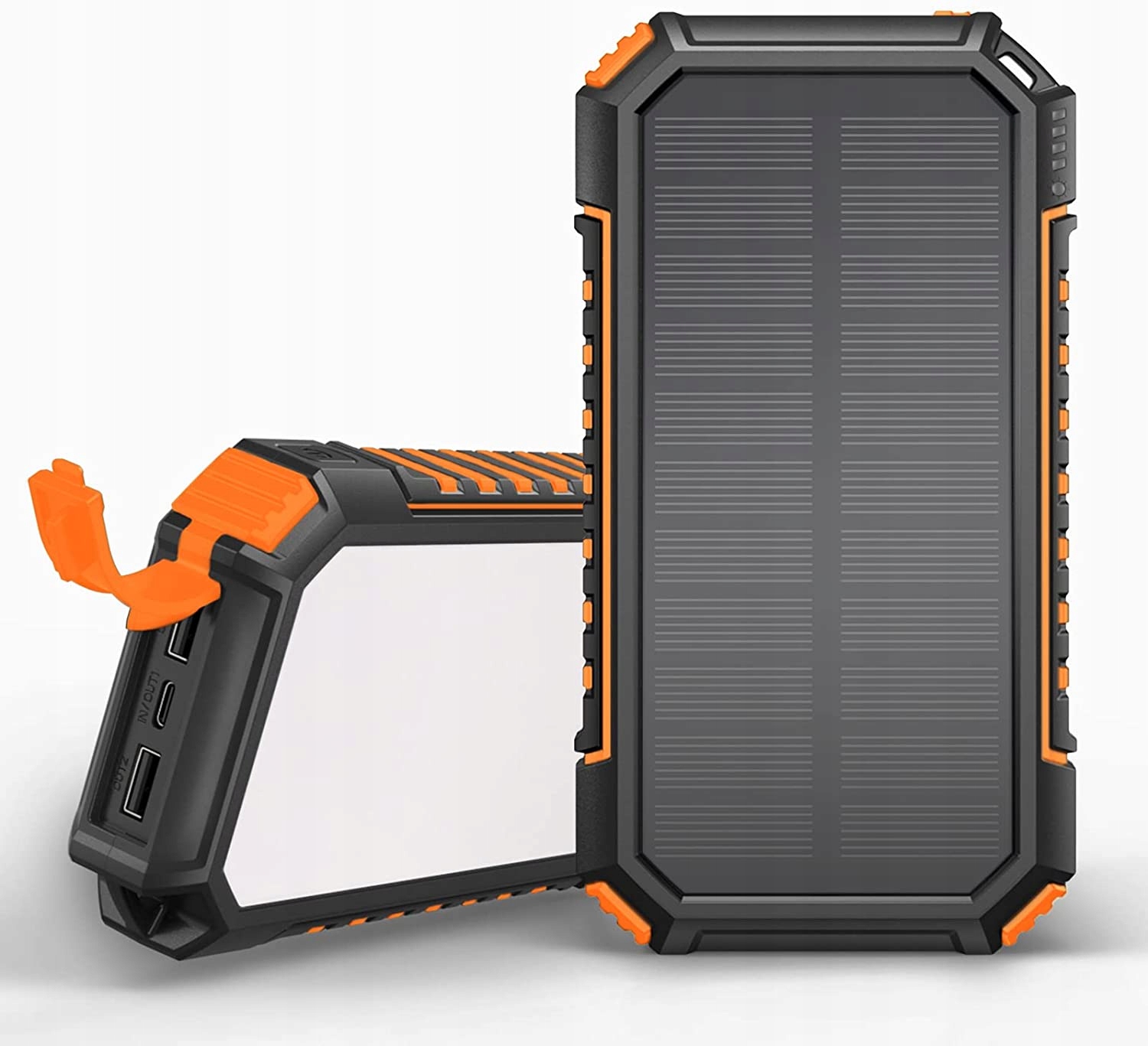 Solární powerbanka 26800 mAh s Led svítilnou, 3 výstupy