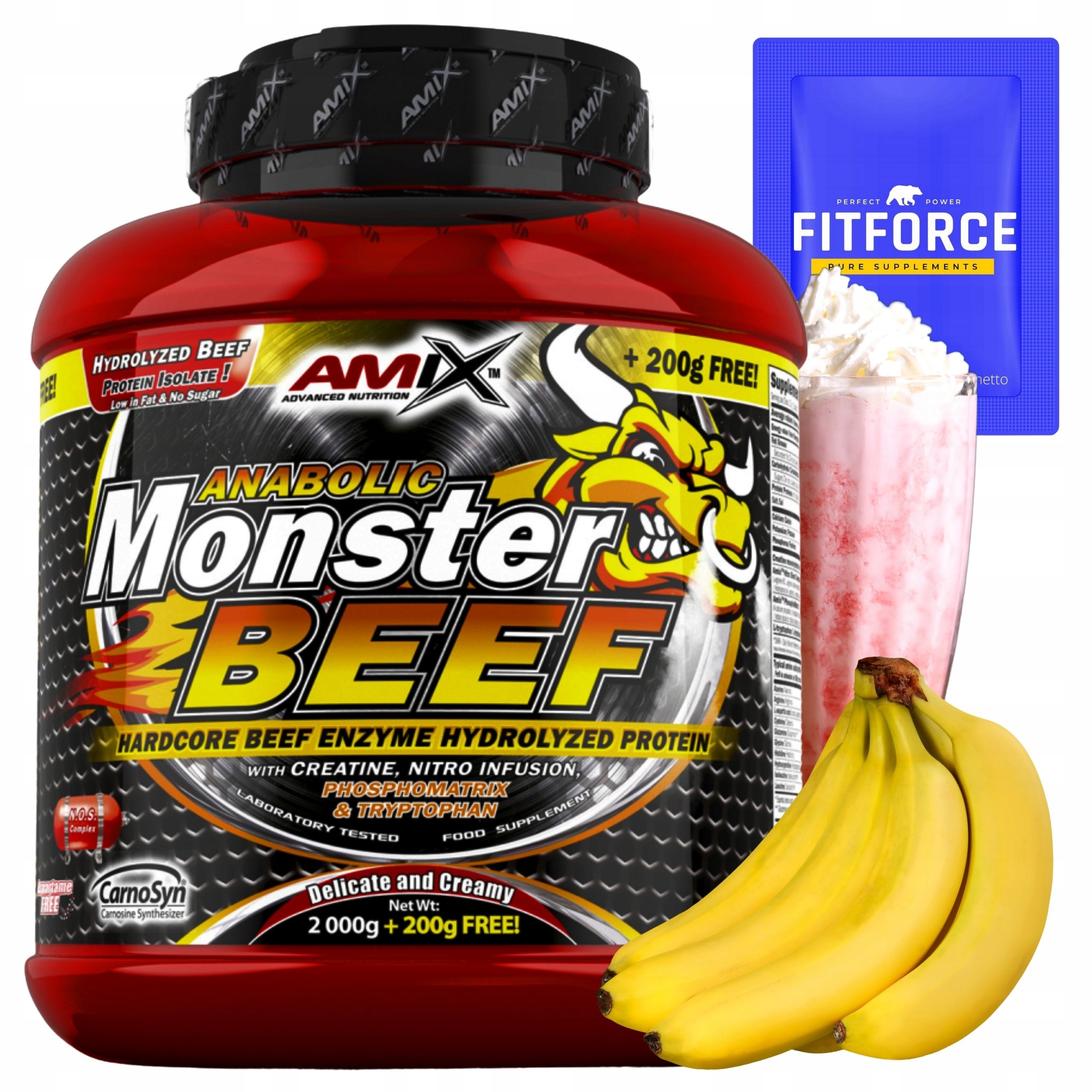 Monster Beef Protein Hovězí protein Hydrolyzát 90% Amix Protein Wph