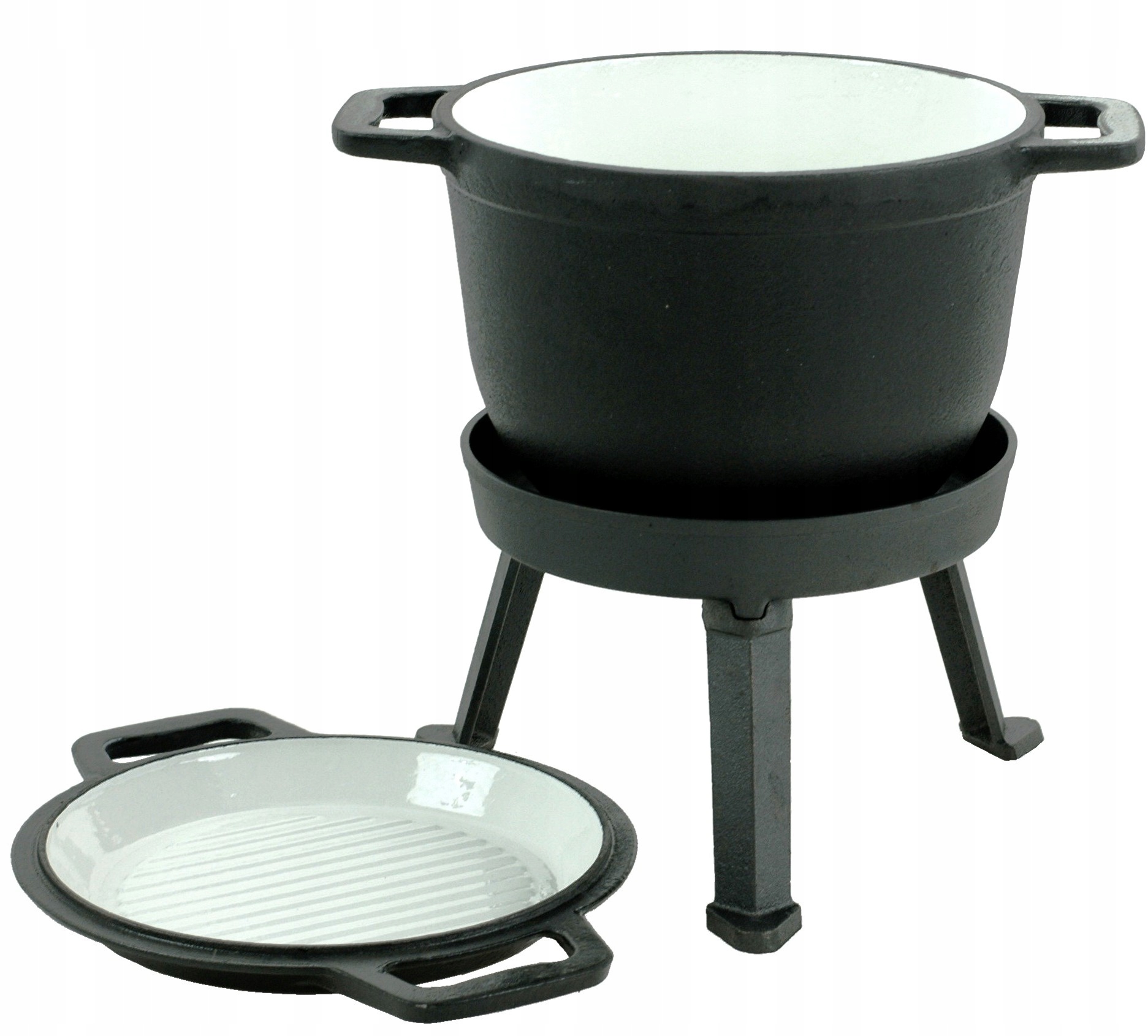 KOCIOŁEK Myśliwski 8 L EMALIOWANY Garnek na OGNISKO PATELNIA Grill Emalia Kod producenta MK-304