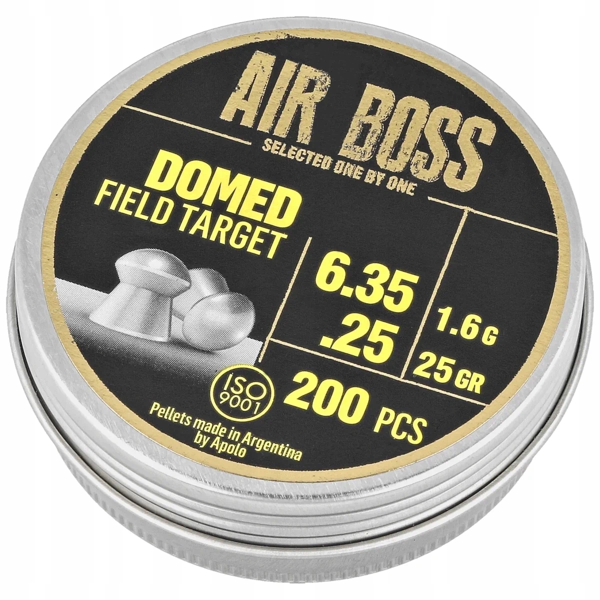 Śrut Apolo Air Boss Domed Field Target 6.35 mm, 200 szt. 1.60g/25.0gr