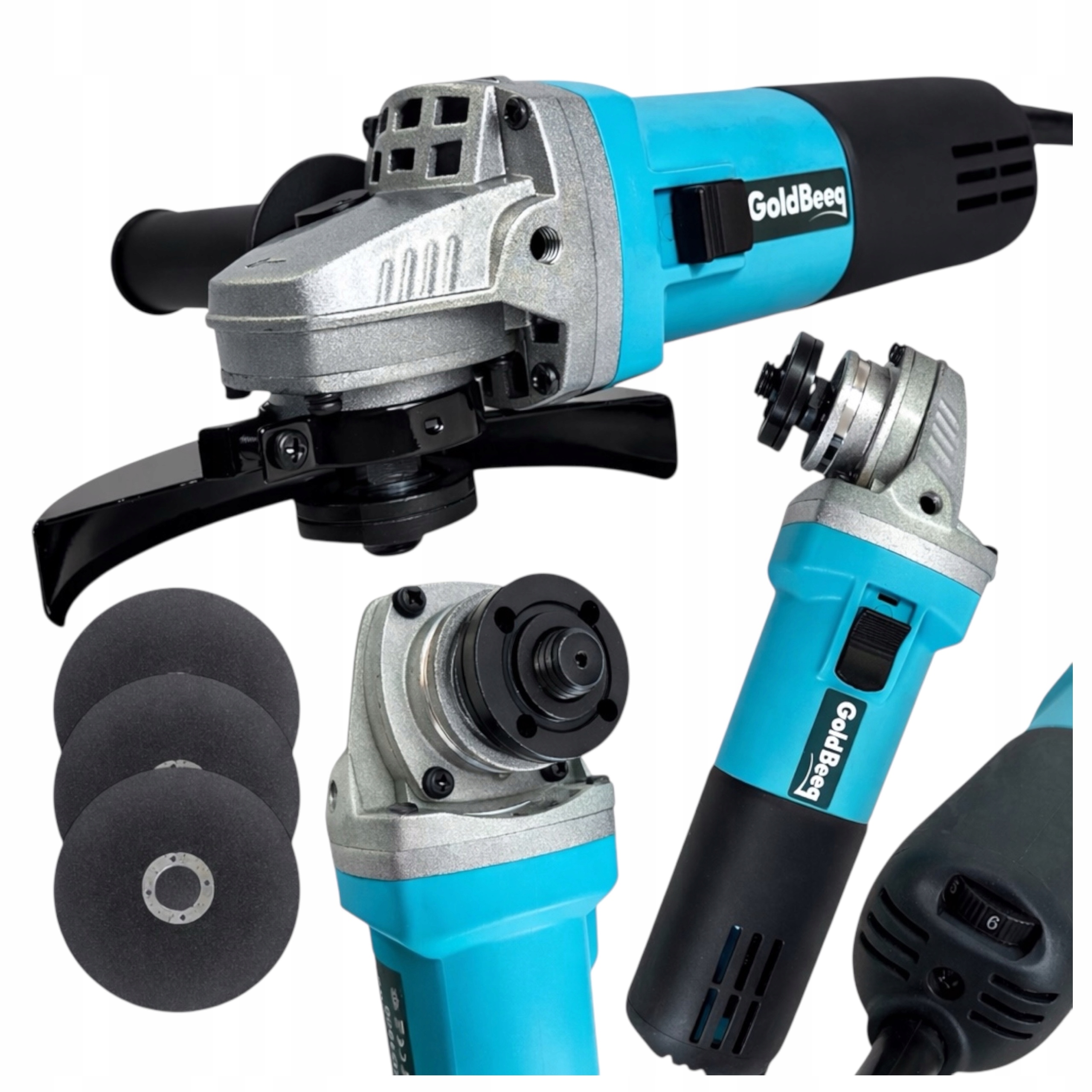 Szlifierka Kątowa Z Regulacją Obrotów Kątówka Diax 125mm 1800W 3x Tarcza