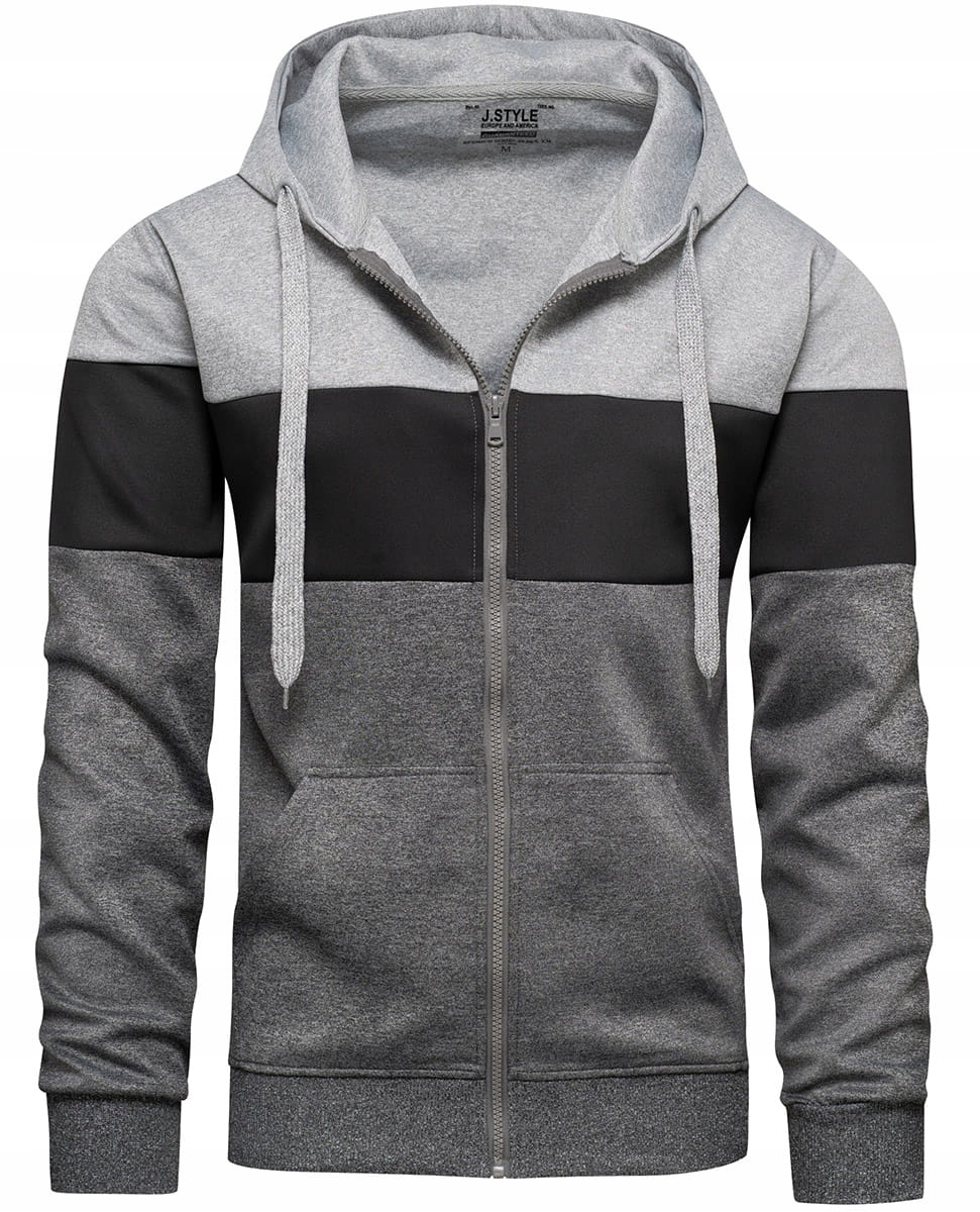 BLUZA MĘSKA Z KAPTUREM ROZPINANA L