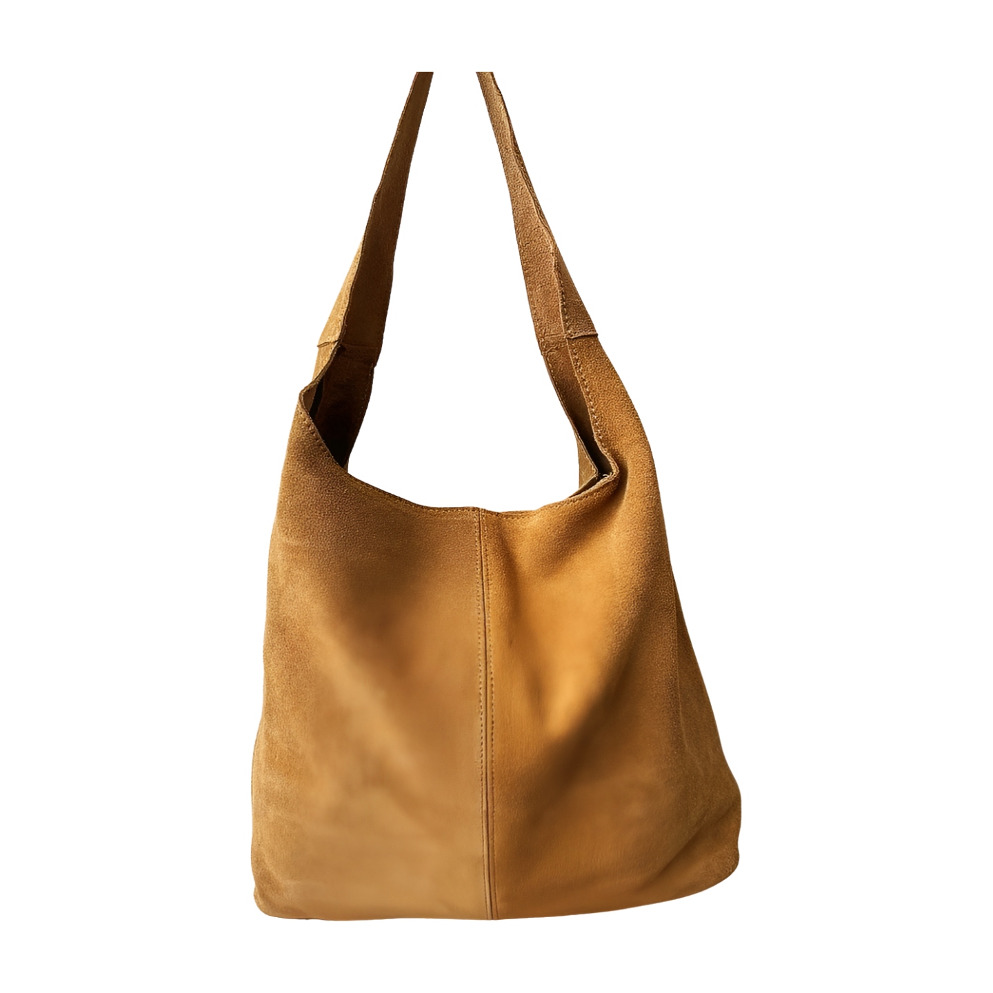 Kabelka shopper přes rameno semišová béžová s prošíváním