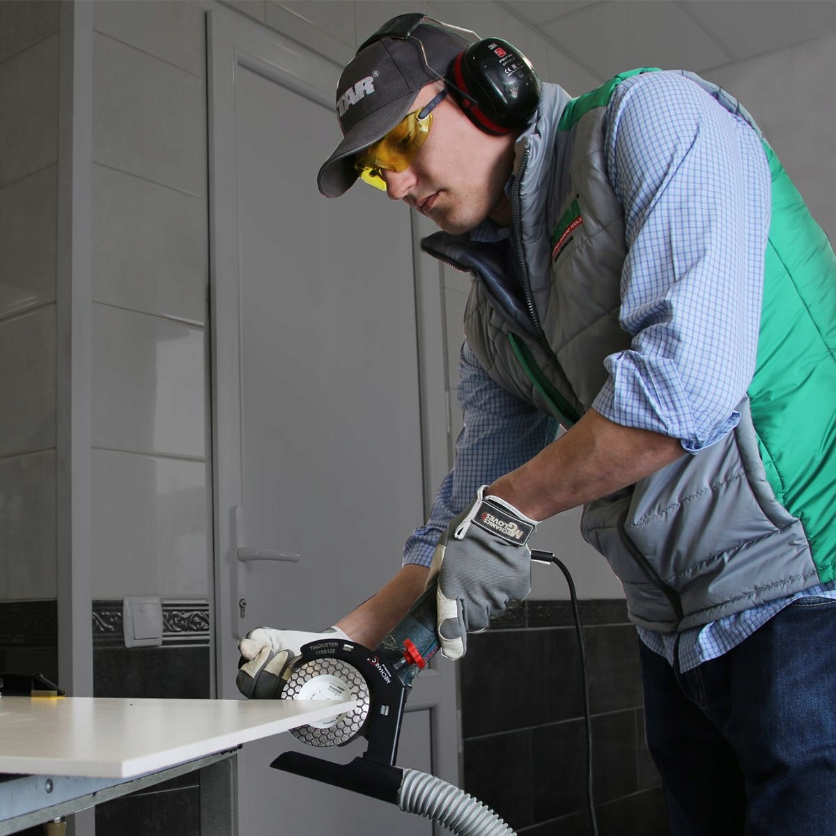 Przystawka Mechanic TileDUSTER 115-125 mm odpylacz osłona odpylająca Marka Mechanic