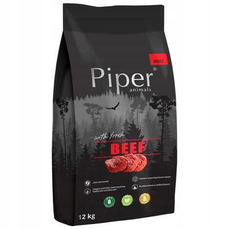 Levně Dolina Noteci Piper Animals s hovězím masem suché krmivo pro psy 12 kg