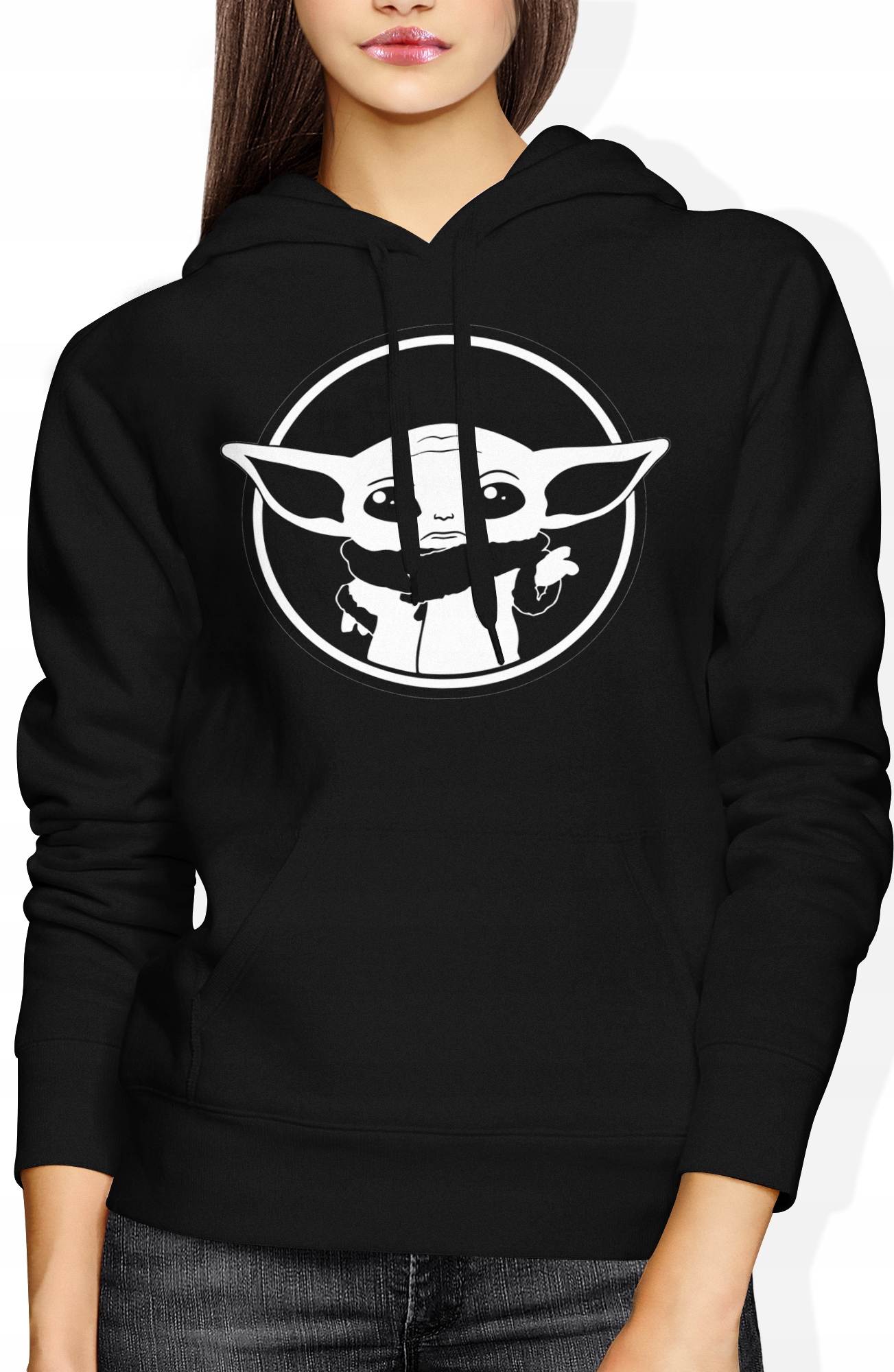

Damska Bluza Z Kapturem Baby Yoda Star Wars Rozm S