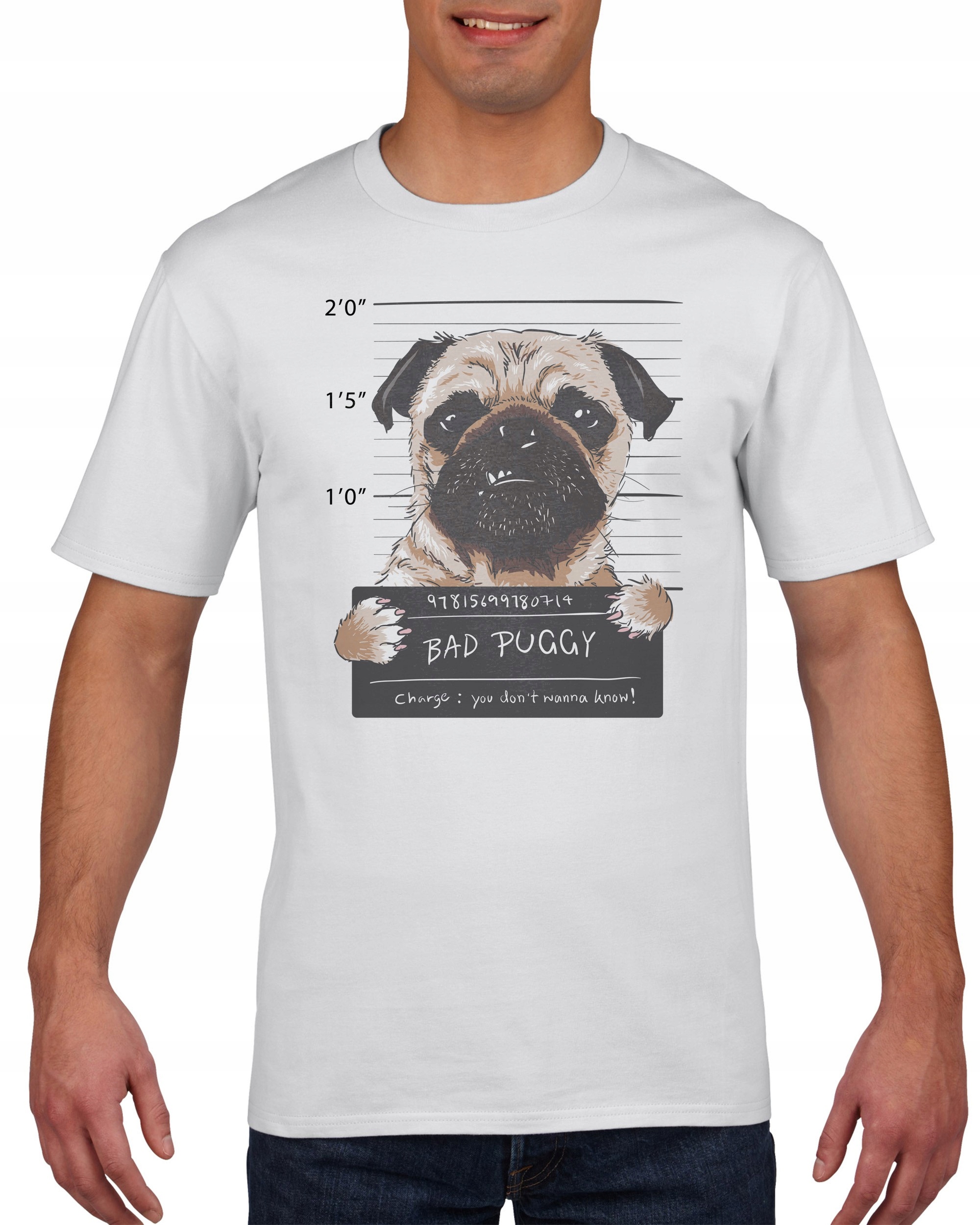 

Koszulka meska Zly Pies Mops Bad Puggy M