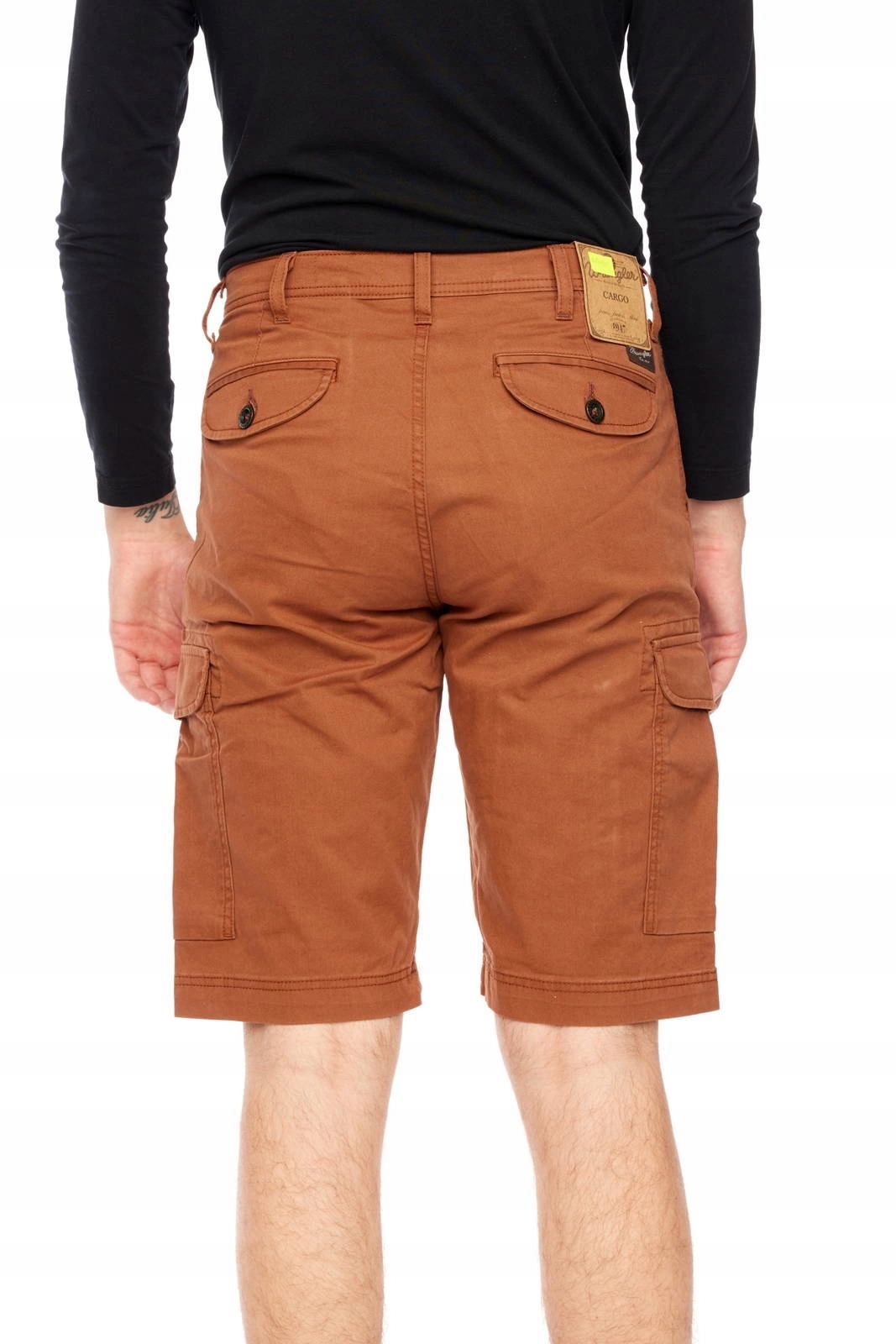 Pánské kraťasy Wrangler Cargo Short Cognac W15DP828M W30