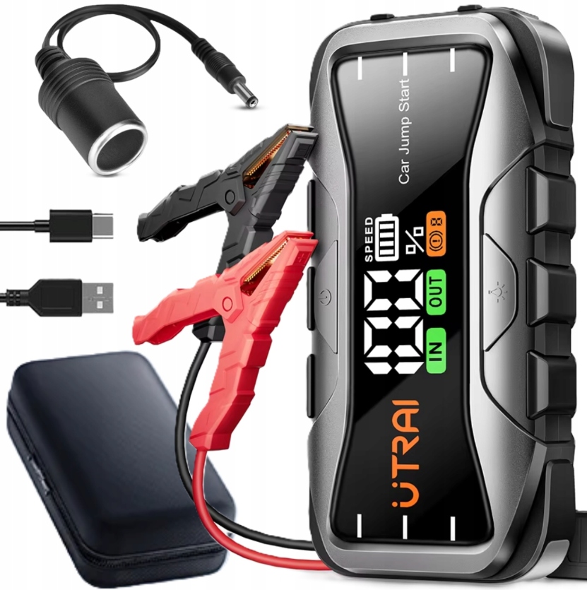 Jump Štartér Spúšťacie Zariadenie Powerbank 12V 6000A Silný Štart J10