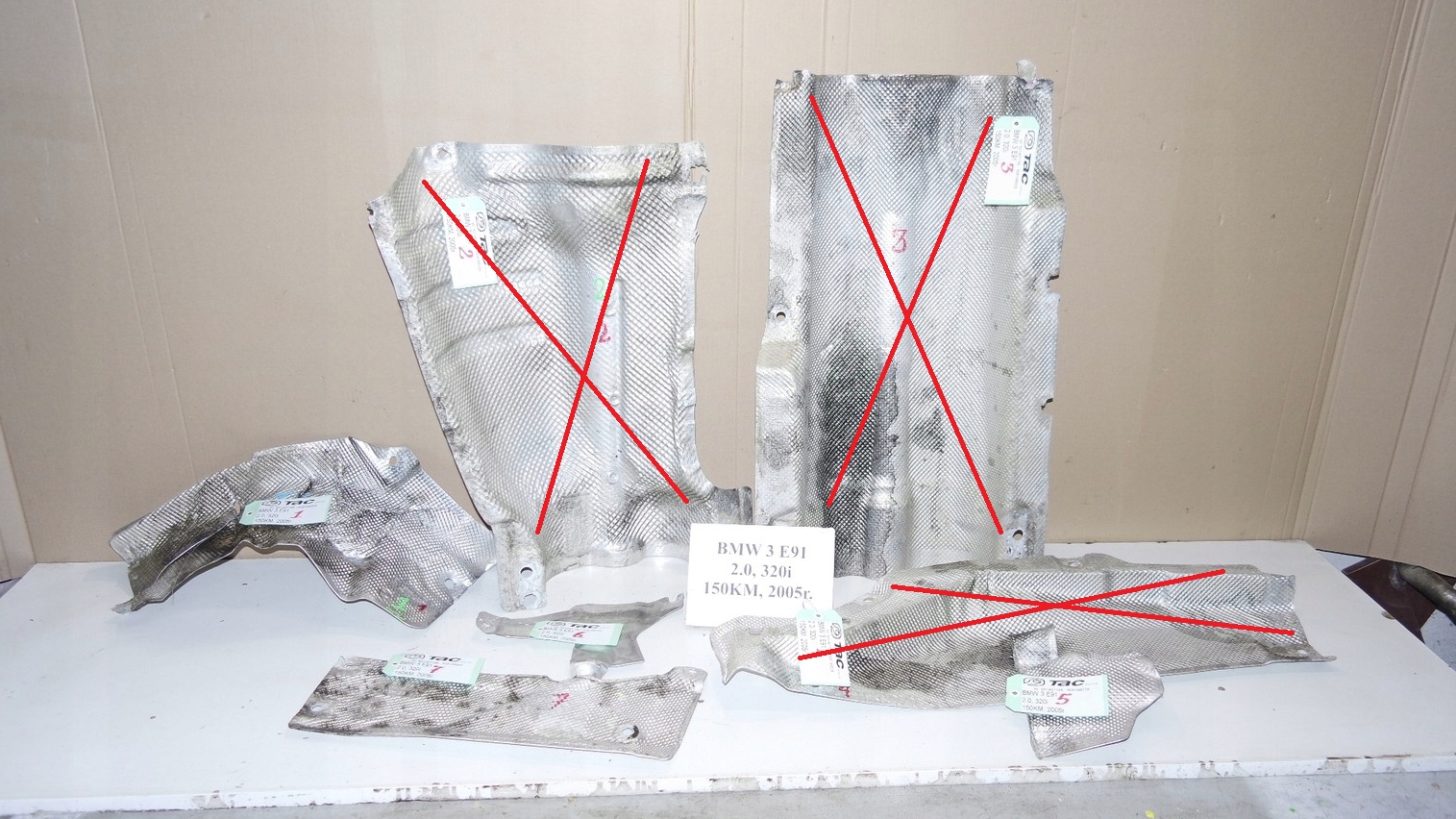OSŁONY OSŁONA TERMICZNA BMW 3 E91 2.0