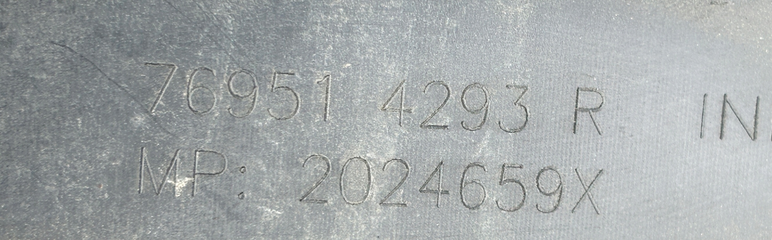 moulding threshold right DACIA DUSTER II 17- 769514293R