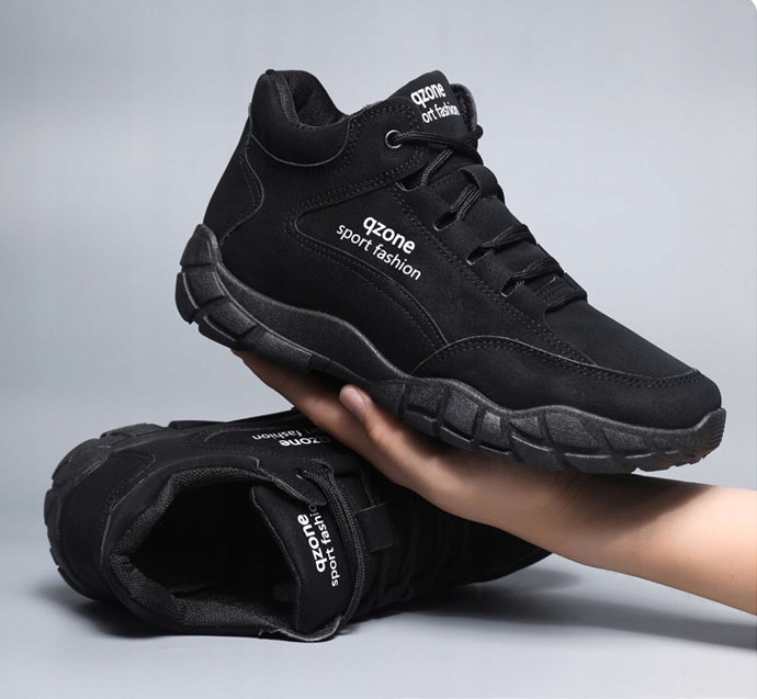 CZARNY LEKKIE CASUAL MĘSKIE TREKKINGOWE BUTY SPORTOWE WYGODNE R.40 Marka inna