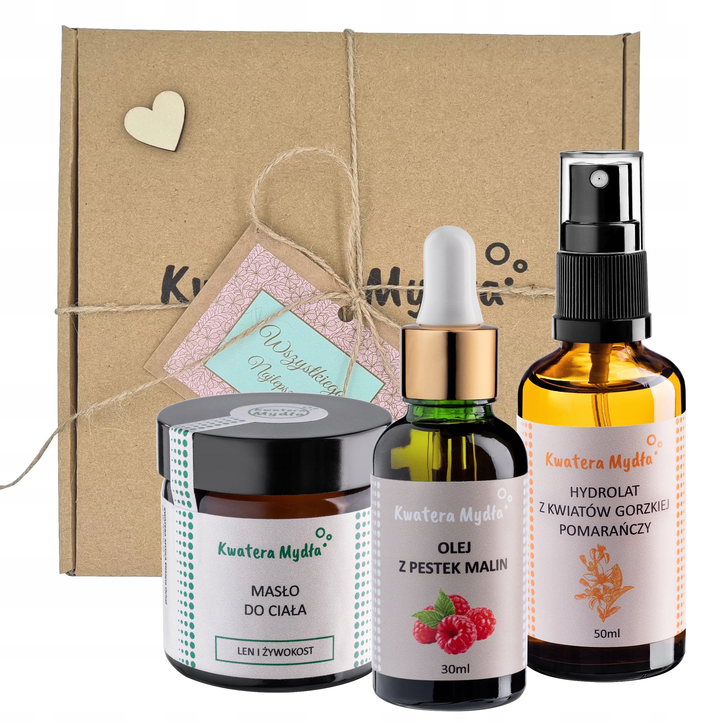 Zestaw Kosmetyków Naturalnych Do Ciała Masło Olejek Do Twarzy Ręczna Robota