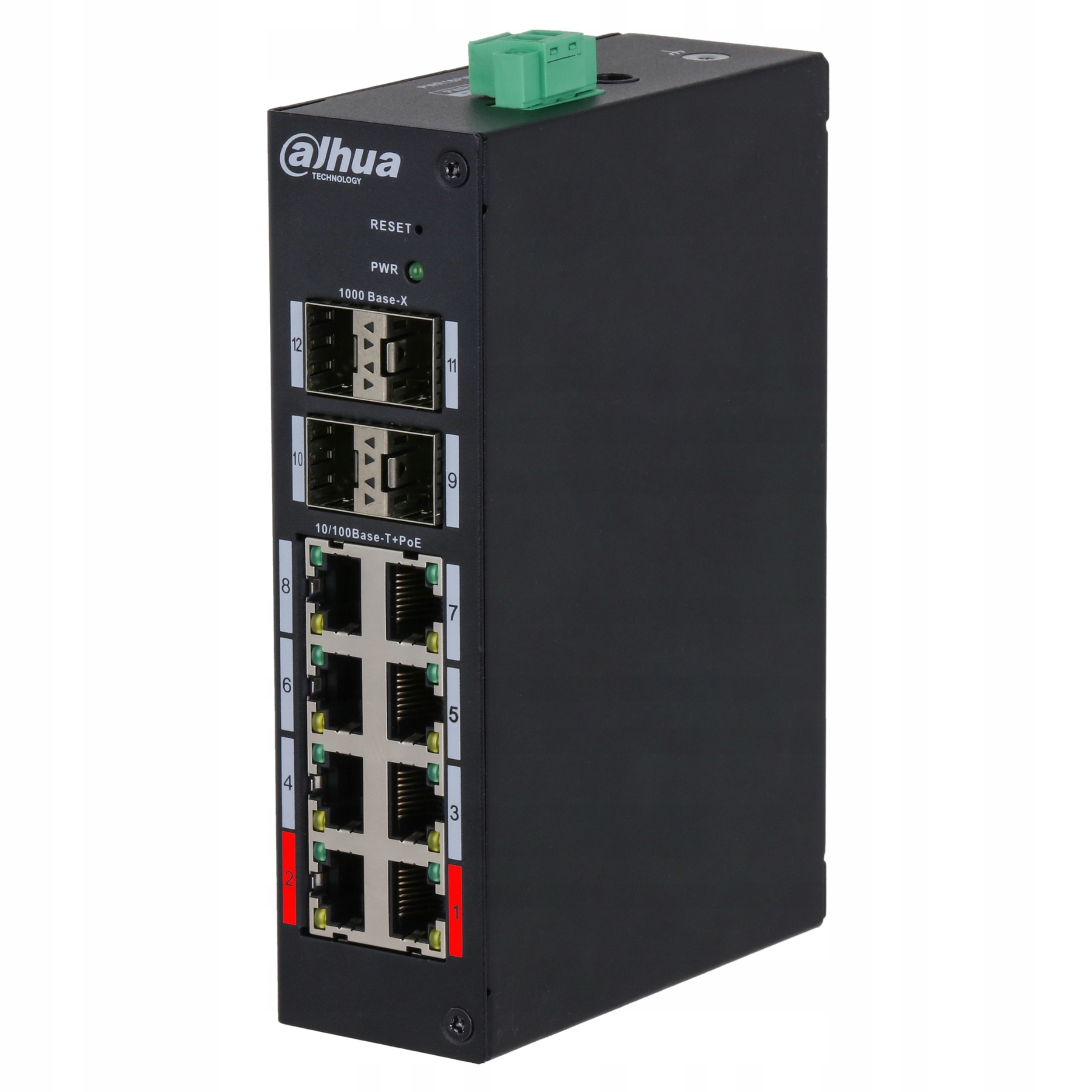 Switch Poe HS4412-8ET-120 8-PORTOVÝ 4 x Sfp Dahua