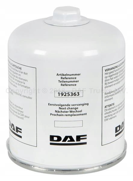 1925363 - КАРТРИДЖ ФИЛЬТР ОСУШИТЕЛЯ DAF EURO 6 XF106 CF86 EURO6