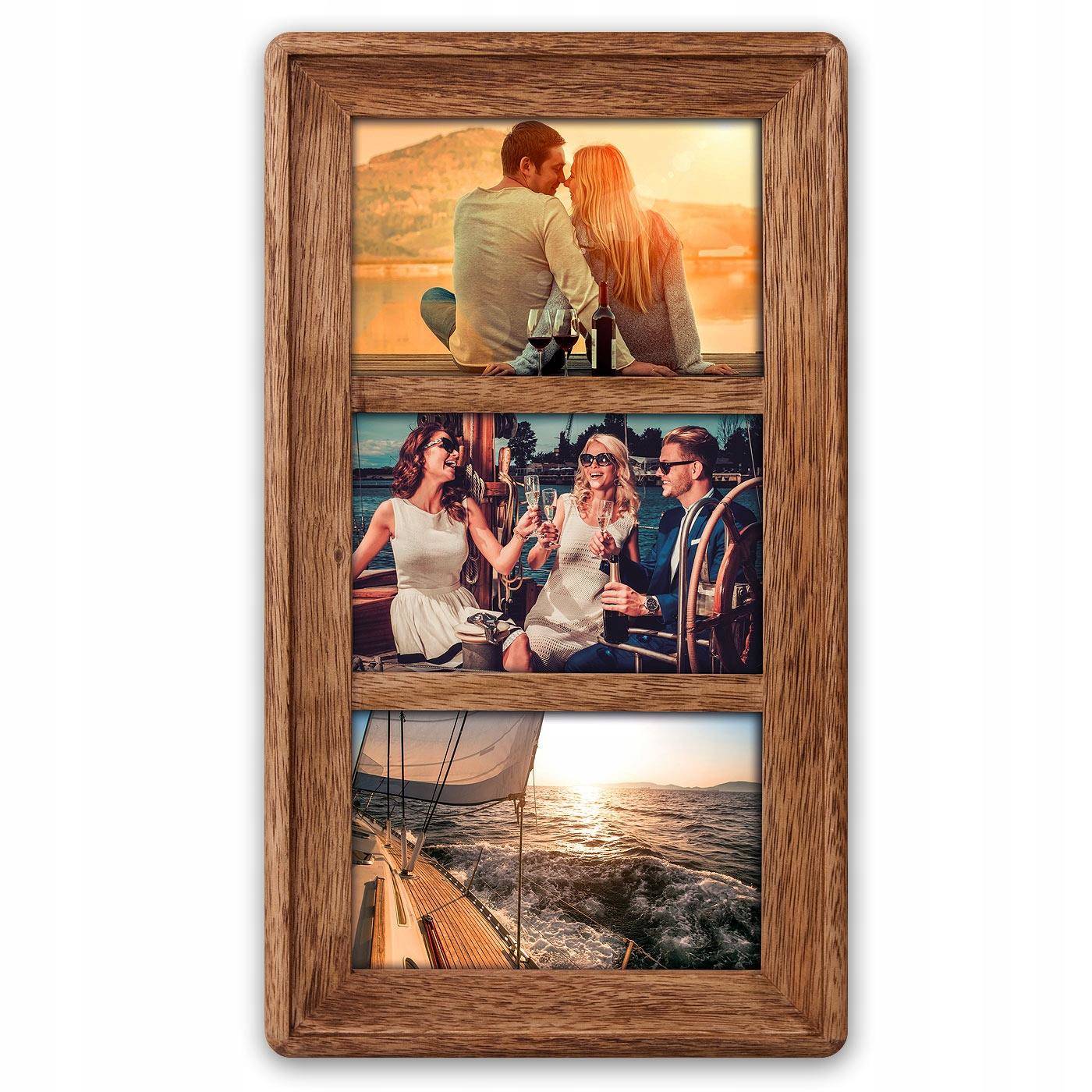 

Galeria na zdjęcie 3x10x15 drewniana premium Ramka