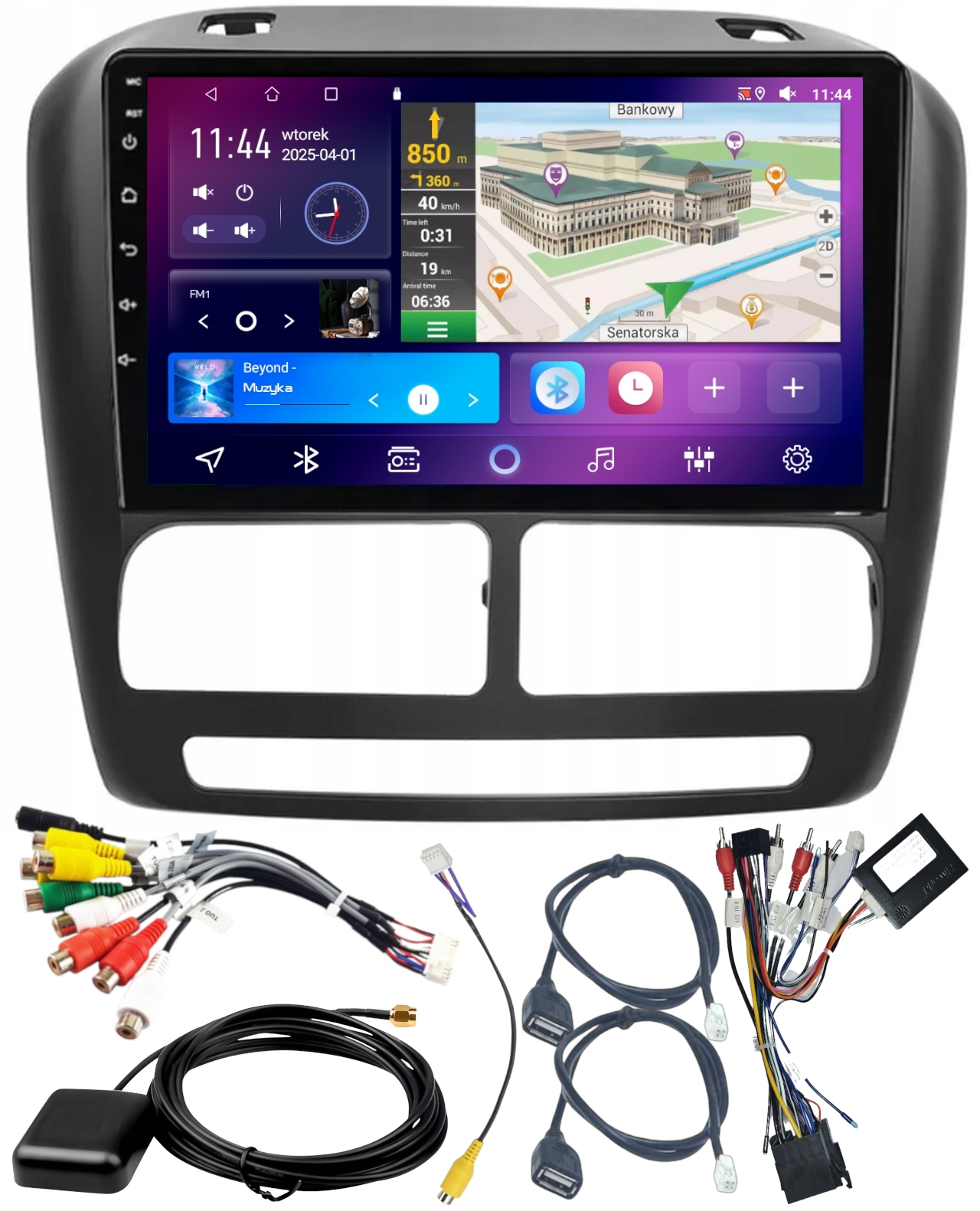 Autorádio Gps Fiat Doblo 2010-2015 Android Carplay Wifi 4GB 64GB