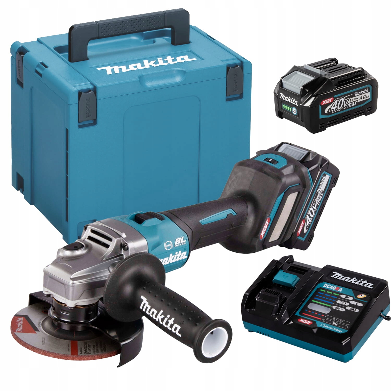 Makita GA023GM201 Úhlová bruska 2x4,0Ah 40V Xgt