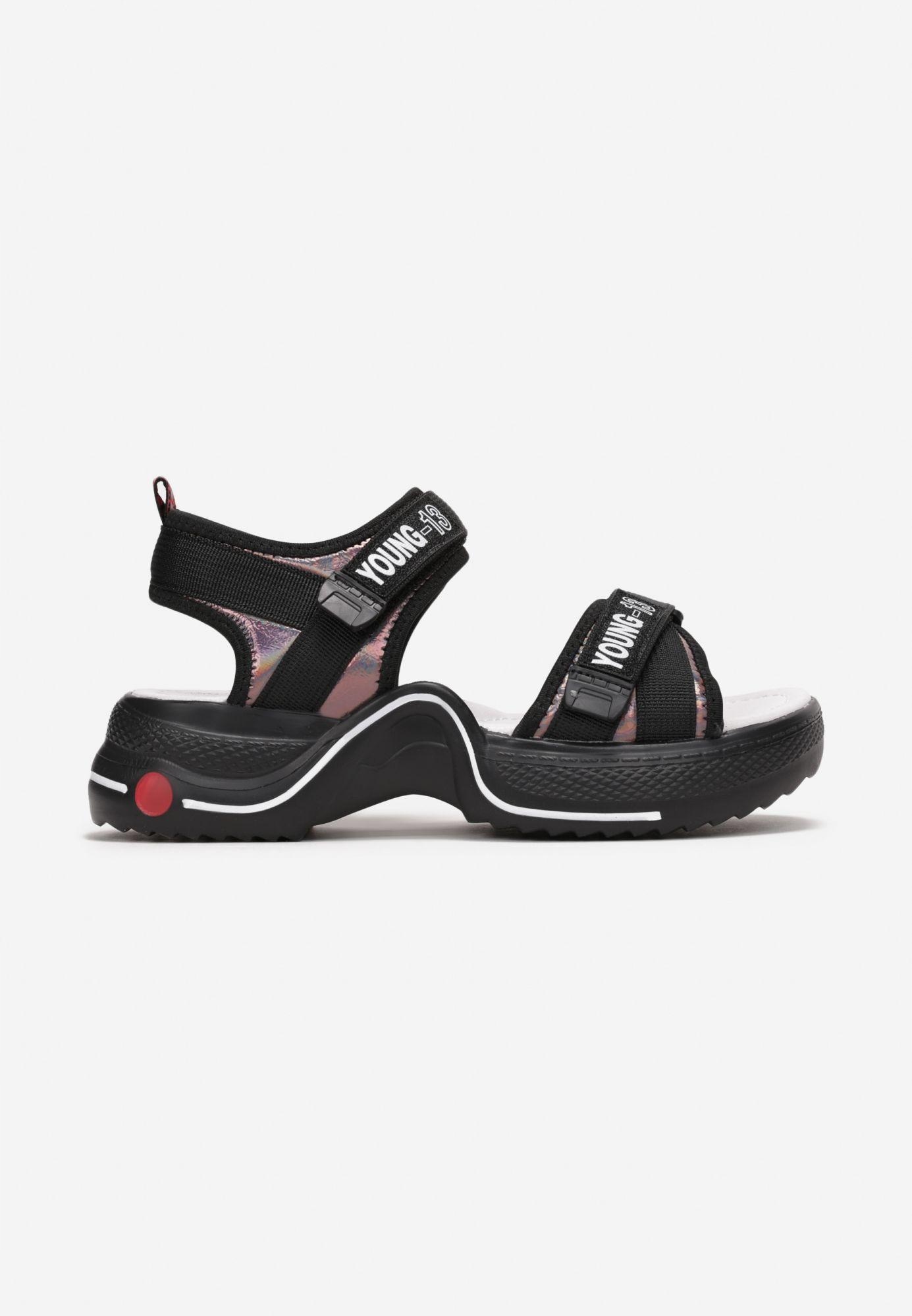 

Born2Be Szare Sandały 36 Materiał tekstylny Casual