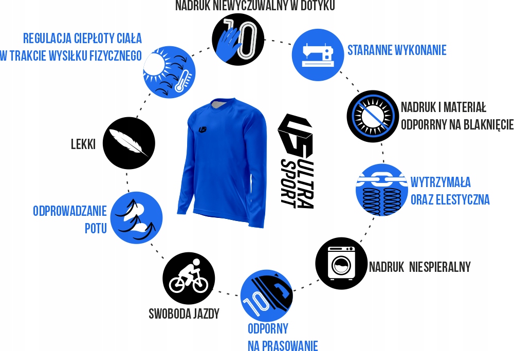 KOMPLET ENDURO MOTOCROSS MTB NADRUK 116-2XL 114 Producent inny