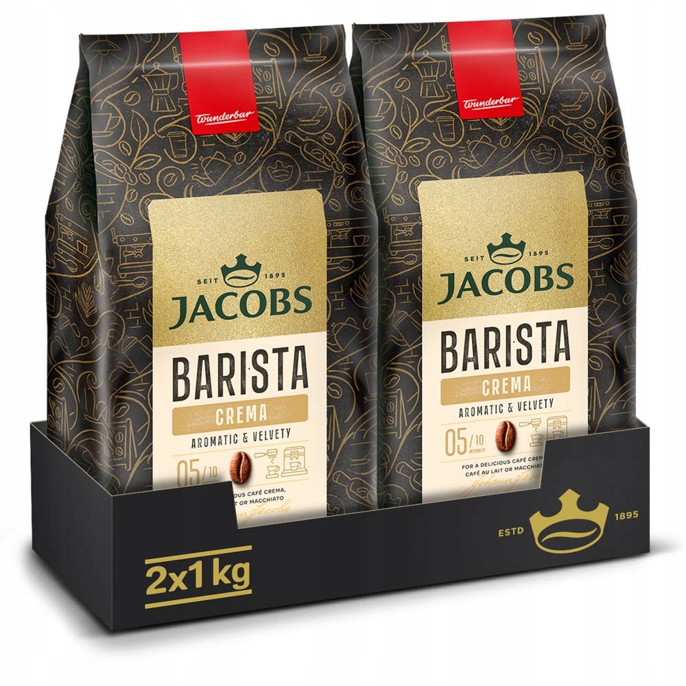 Kawa ziarnista Jacobs Barista Editions Crema 2x 1kg
