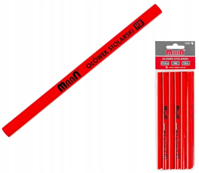 Ołówek stolarski 12 szt