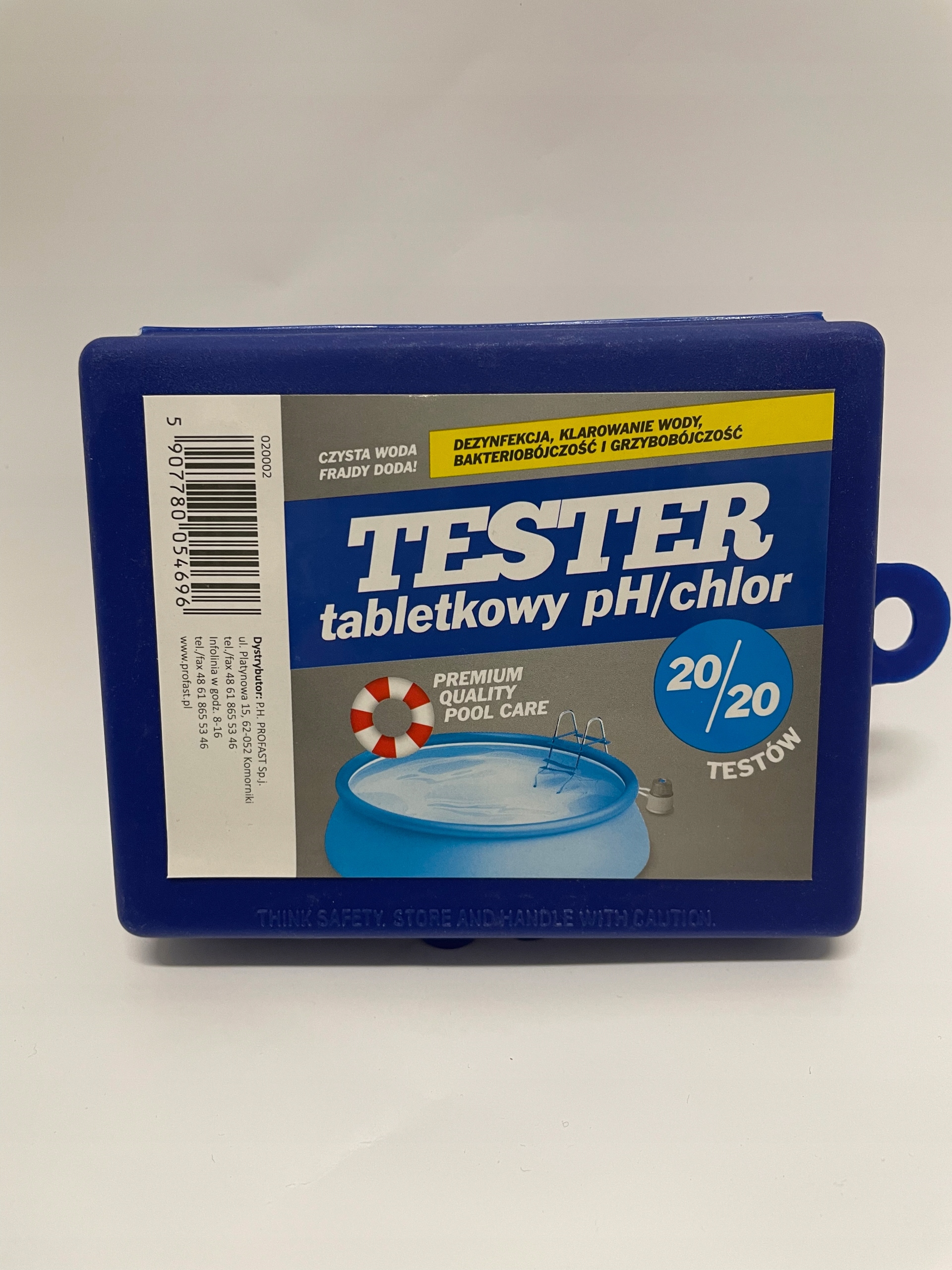 

Tester pH/Cl #M Czysta woda , 20 pomiarów