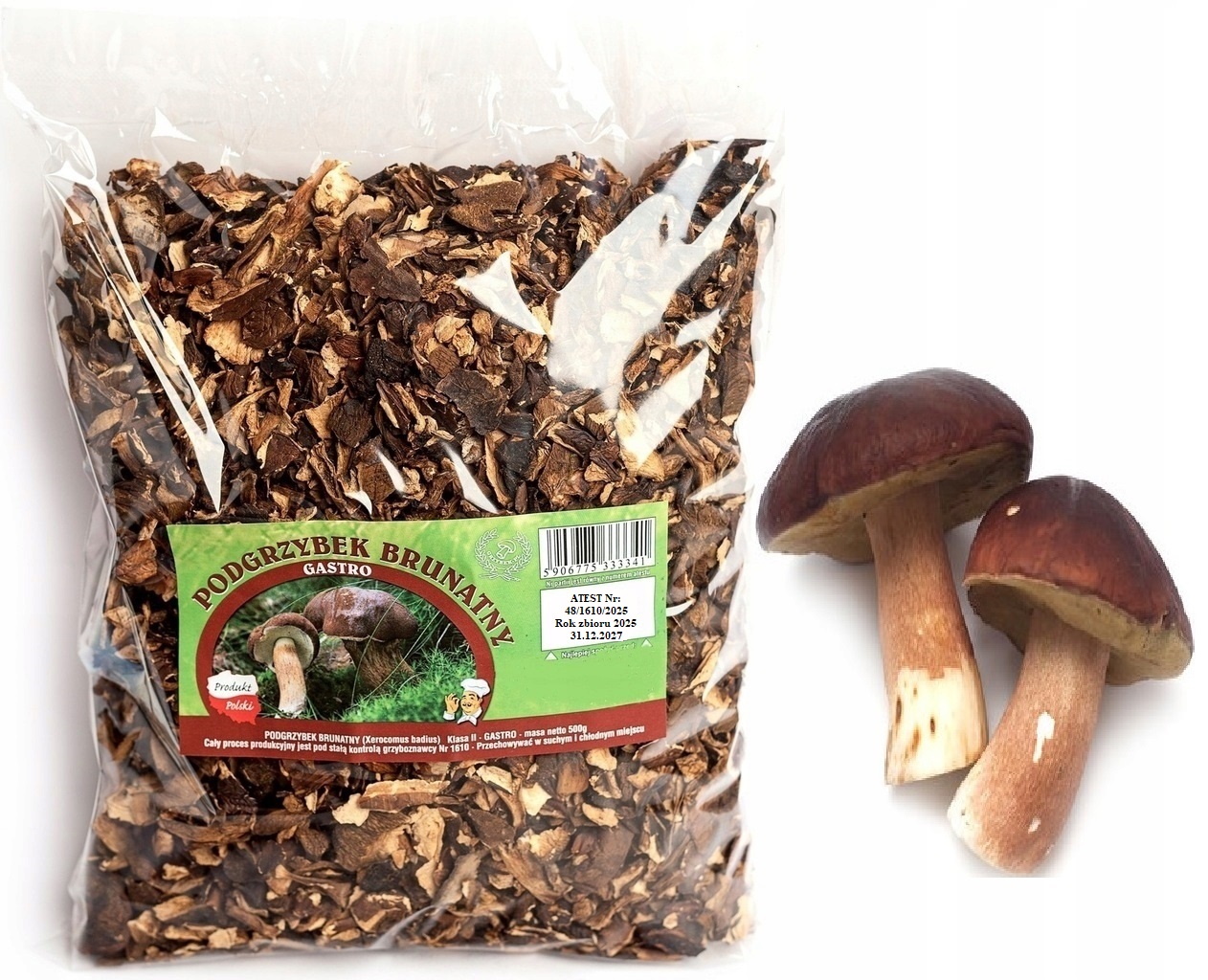Podhoubek Gastro 500g Nová Sbírka 2025 Polský Atest sušené lesní houby